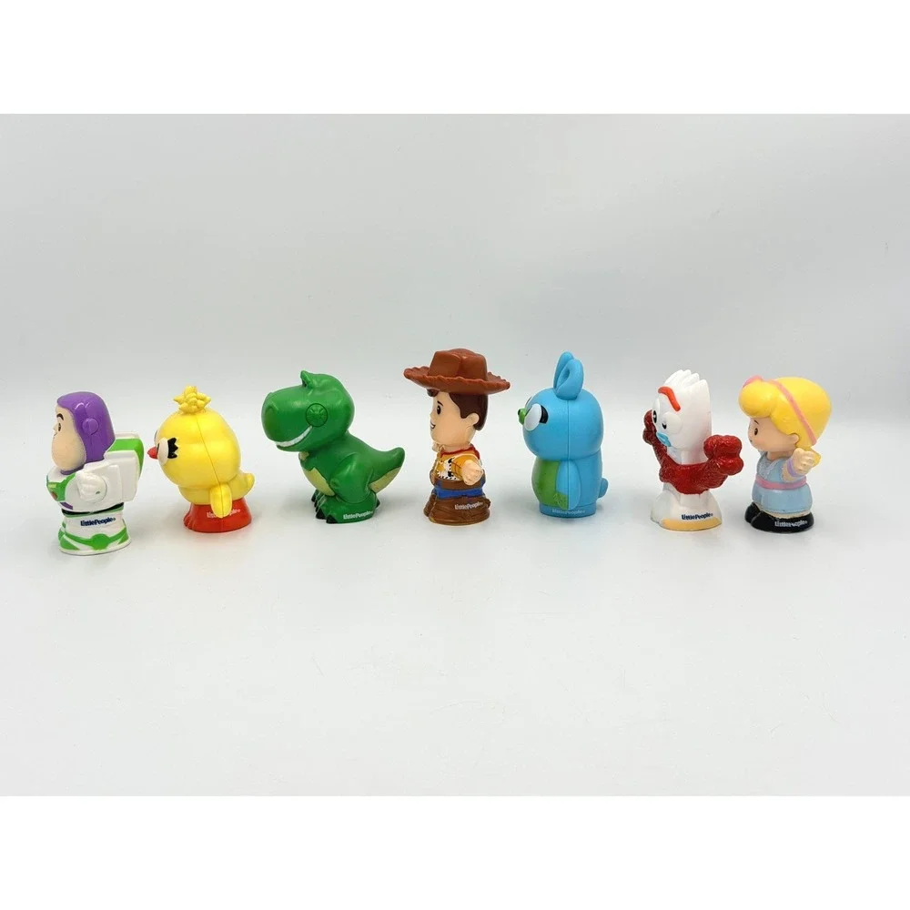 Fisher-Price Little People Toy Story 4 Figures Woody Buzz Rex 7pc Lot